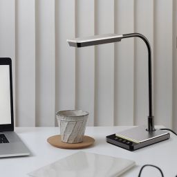 Kaja Ika lampa biurkowa 1x8W LED czarna K-BL1027CZARNY