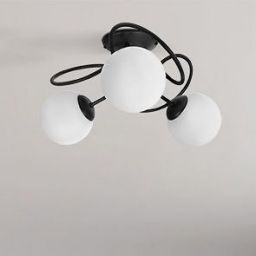 Kaja Nela lampa podsufitowa 3x40 W czarna K-5350