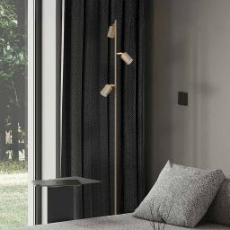 Kaja Mati lampa stojąca 3x10 W złota-beżowa K-5825