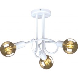 Kaja Deze lampa podsufitowa 3x60W biała K-3610