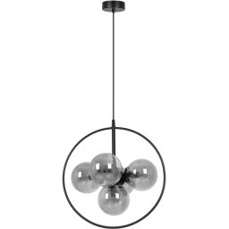 Kaja Neo lampa wisząca 5x10 W czarna-grafitowa K-3836