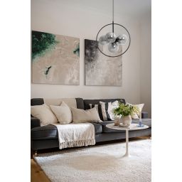 Kaja Neo lampa wisząca 5x10 W czarna-grafitowa K-3836