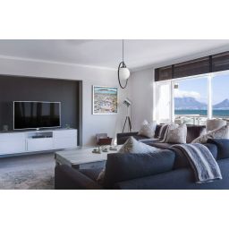 Kaja Geo lampa wisząca 1x10 W biała-czarna K-3837