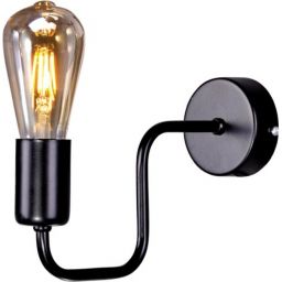 Kaja Skadi kinkiet 1x60W czarny K-3893