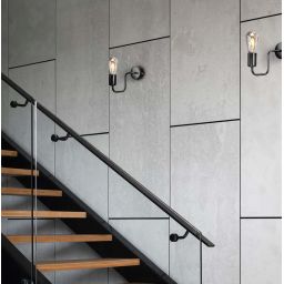 Kaja Skadi kinkiet 1x60W czarny K-3893