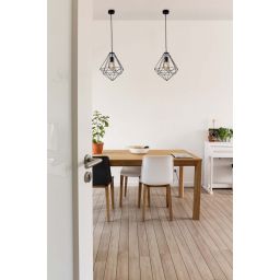 Kaja Marko lampa wisząca 1x60W czarna K-4000