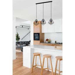 Kaja Marko lampa wisząca 3x60W czarna K-4004