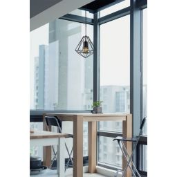 Kaja Marko lampa wisząca 1x60W czarna K-4018