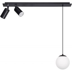 Kaja Albio lampa wisząca 3x40 W biała-czarna K-4137