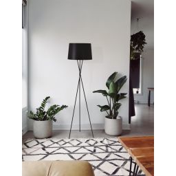 Kaja Remi Black lampa stojąca 1x40W czarna K-4353
