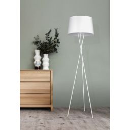 Kaja Remi White lampa stojąca 1x40W biała K-4363