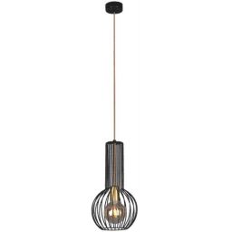 Kaja Arvi Black lampa wisząca 1x60W czarny/złoty K-4520