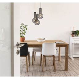 Kaja Arvi Black lampa wisząca 3x60W czarny/złoty K-4522