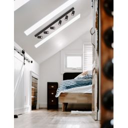 Kaja Monti lampa podsufitowa 6x10W LED czarna K-4555