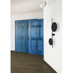 Kaja Rega kinkiet 2x10W LED czarny K-4638