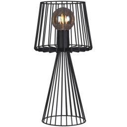 Kaja Soul Black lampa stołowa 1x60W czarna K-4642