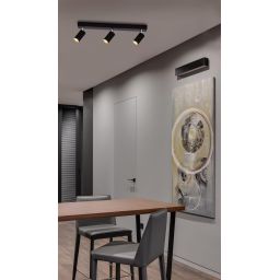 Kaja Monti lampa podsufitowa 3x10W LED czarna K-4727