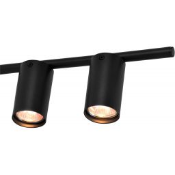 Kaja Rocco lampa wisząca 5x10 W czarna K-4757