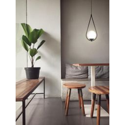 Kaja Neve Black lampa wisząca 1x40 W czarna K-4770