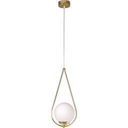 Kaja Neve Gold lampa wisząca 1x40 W biała-mosiądz K-4775