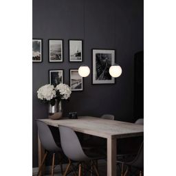 Kaja Savoy lampa wisząca 1x40 W biała-czarna K-4920