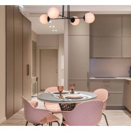 Kaja Savoy lampa podsufitowa 4x40 W biała-czarna K-4924