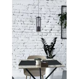 Kaja Falcon lampa wisząca 1x10W czarna K-4930