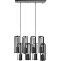 Kaja Falcon lampa wisząca 8x10W czarna K-4933