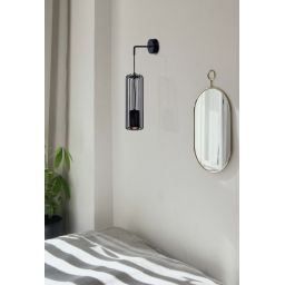 Kaja Falcon kinkiet 1x10W czarna K-4934