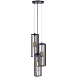Kaja Gabia lampa wisząca 3x60W czarny/złoty K-4937