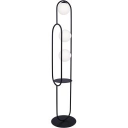 Kaja Finestra lampa stojąca 3x40 W biała-czarna K-4963