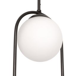 Kaja Parva lampa wisząca 2x40 W czarna-mleczna K-5101