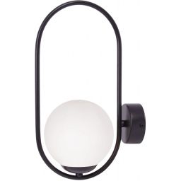 Kaja Parva kinkiet 1x40 W biały-czarny K-5105