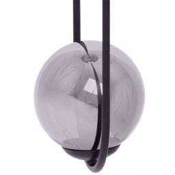 Kaja Davos lampa wisząca 2x40 W czarna-grafitowa K-5111