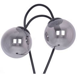 Kaja Rubi lampa stojąca 2x40 W czarna-grafitowa K-5119