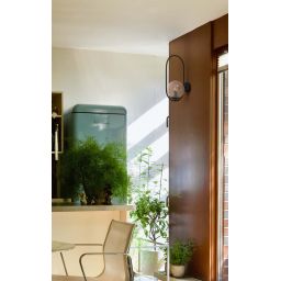 Kaja Venta kinkiet 1x40 W czarny-bursztynowy K-5125