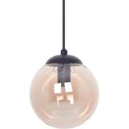 Kaja Delta lampa wisząca 1x40 W czarna-bursztynowa K-5160