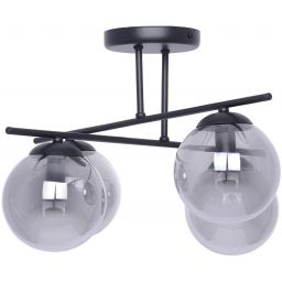 Kaja Gamma lampa podsufitowa 4x40 W czarna-grafitowa K-5166