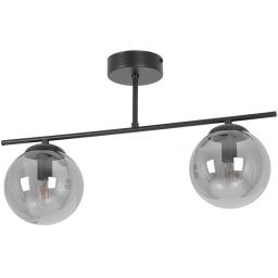 Kaja Gamma lampa podsufitowa 2x10 W czarna-grafitowa K-5168