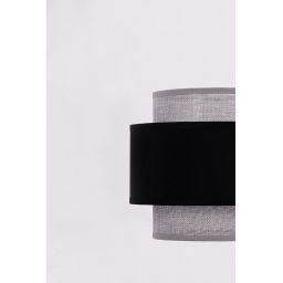 Kaja Etela lampa wisząca 1x40W czarny/szary K-5171