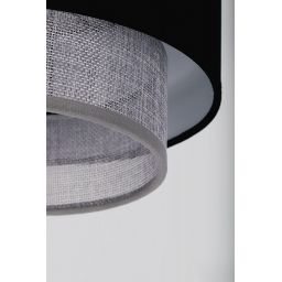 Kaja Etela lampa wisząca 1x40W czarny/szary K-5171