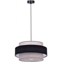Kaja Etela lampa wisząca 1x40W czarny/szary K-5171