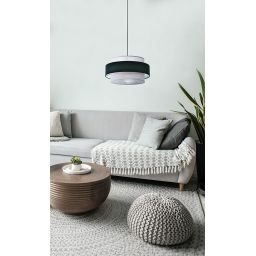 Kaja Etela lampa wisząca 1x40W czarny/szary K-5171
