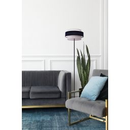 Kaja Etela lampa stojąca 1x40W czarny/szary K-5175