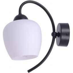 Kaja Bella kinkiet 1x60W czarny/biały K-5187
