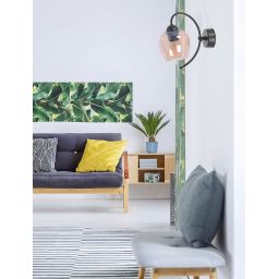 Kaja Diuna kinkiet 1x60W czarny/bursztynowy K-5192