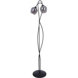 Kaja Sara lampa stojąca 2x60W czarny/grafitowy K-5198
