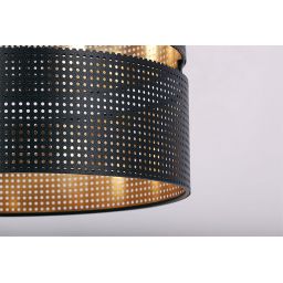 Kaja Zimbo lampa wisząca 1x40W czarny/złoty K-5221