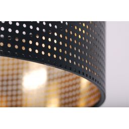 Kaja Zimbo lampa wisząca 1x40W czarny/złoty K-5221