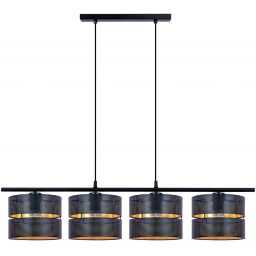 Kaja Zimbo lampa wisząca 4x40W czarny/złoty K-5223